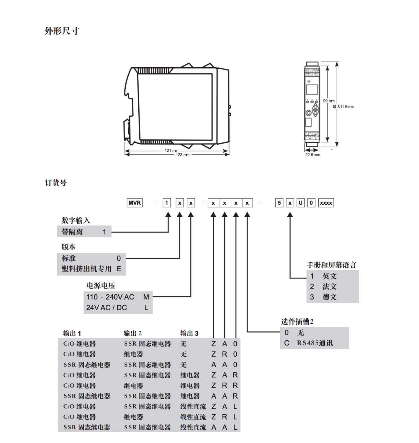 cal maxvu ral 导轨安装温度控制器/变送器 上海宜福泰科真空测量